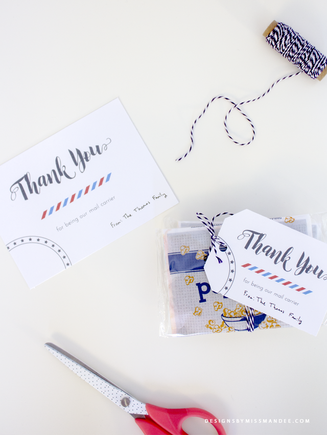 Thank Your Mail Carrier Free Printable Designs By Miss Mandee
