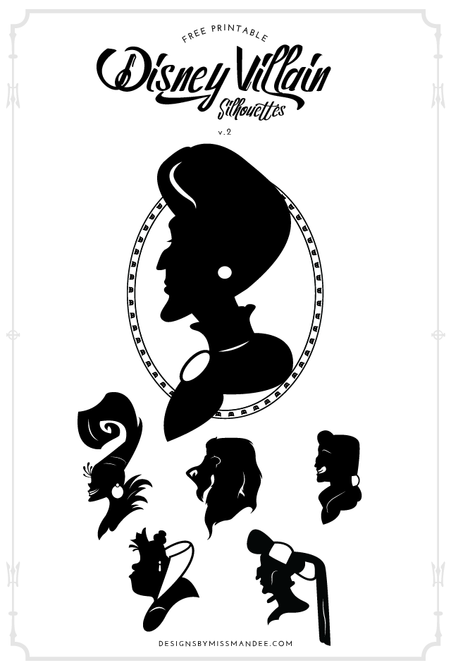 Download Disney Villain Silhouettes v.2 | Designs By Miss Mandee